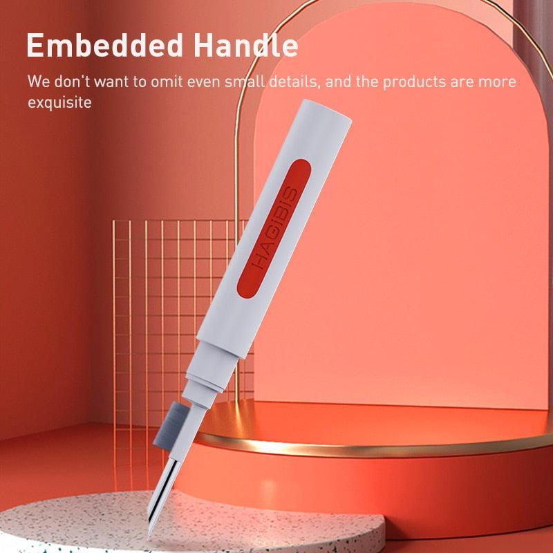Keyboard Cleaning Brush for Computer, Earphone, Keyboard & keycap Puller kit for PC Airpods Pro 1 2 - Golden Buy