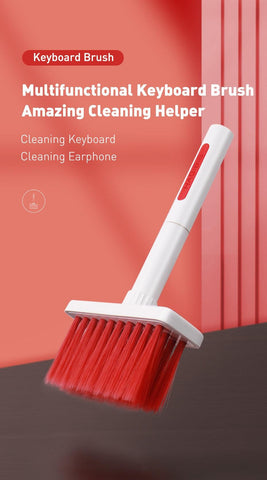 Keyboard Cleaning Brush for Computer, Earphone, Keyboard & keycap Puller kit for PC Airpods Pro 1 2 - Golden Buy