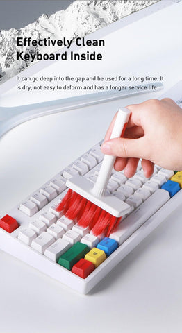 Keyboard Cleaning Brush for Computer, Earphone, Keyboard & keycap Puller kit for PC Airpods Pro 1 2 - Golden Buy