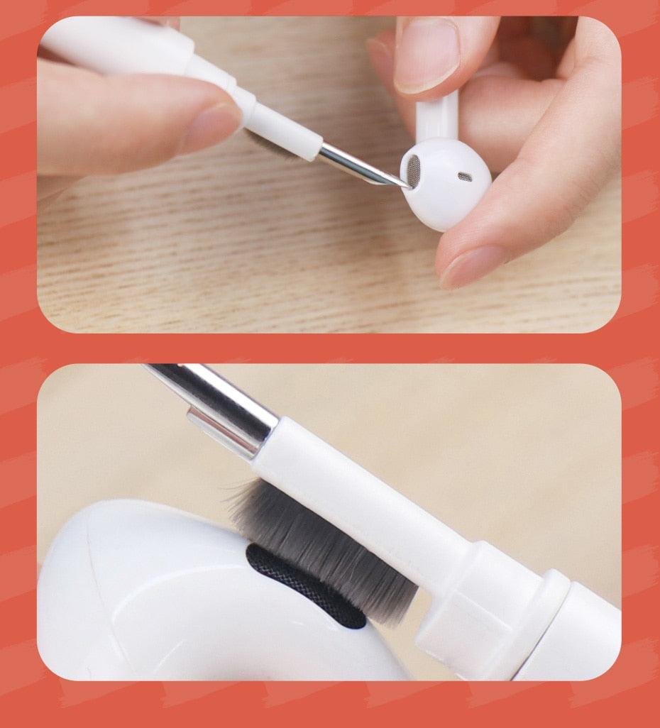 Keyboard Cleaning Brush for Computer, Earphone, Keyboard & keycap Puller kit for PC Airpods Pro 1 2 - Golden Buy