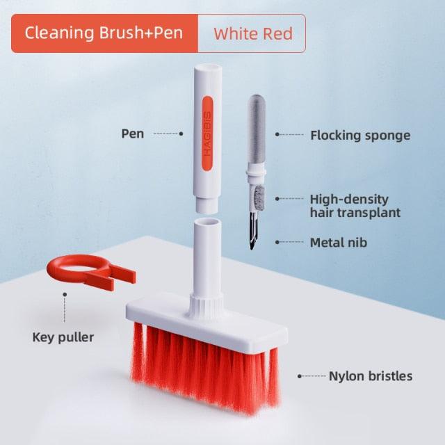 Keyboard Cleaning Brush for Computer, Earphone, Keyboard & keycap Puller kit for PC Airpods Pro 1 2 - Golden Buy